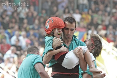 XXV Concurs de Castells. tendresa en la caiguda. Verds.